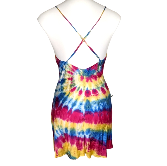 Tie dye silk slip dress Victoria's secret small - Picture 7 of 7